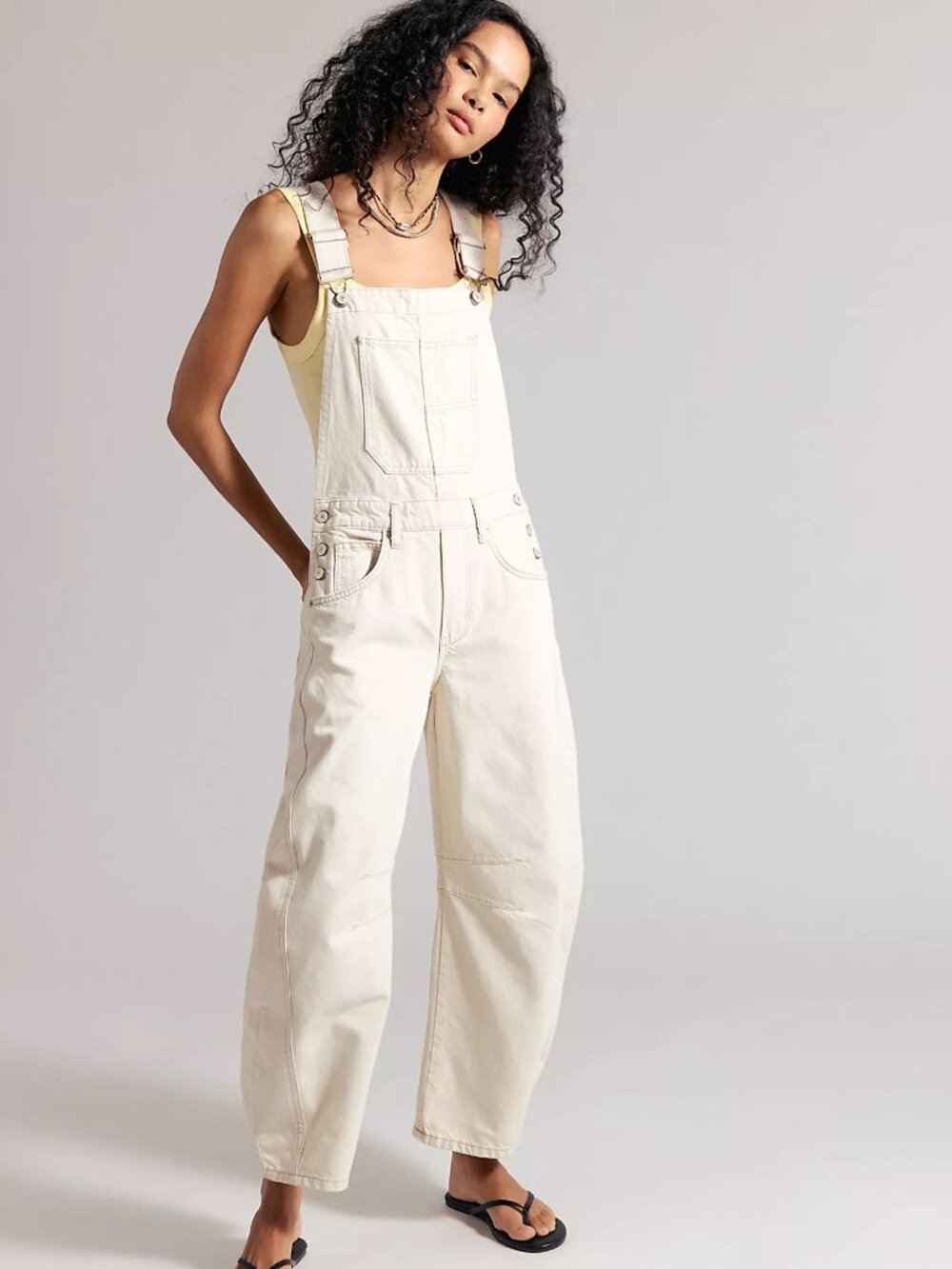 We The Free Good Luck Barrel Overalls